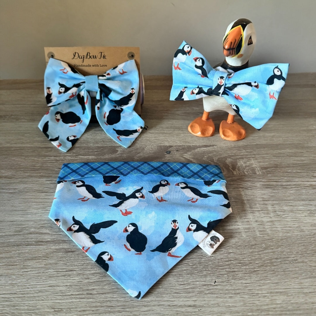 Pretty Puffin Sailor Bow