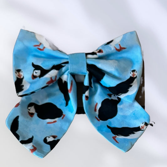 Pretty Puffin Sailor Bow