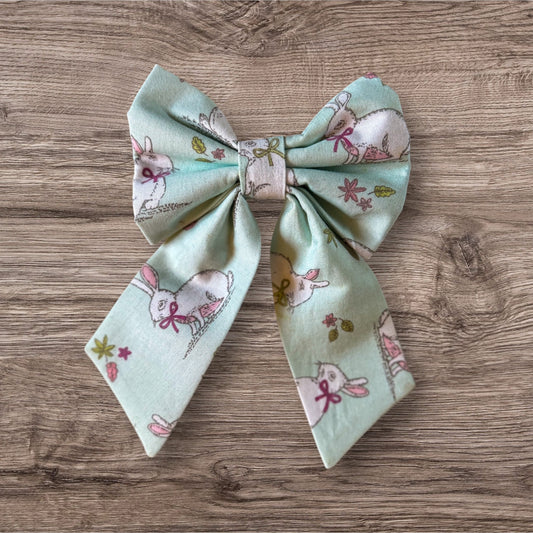 Lucky White Rabbit Sailor Bow